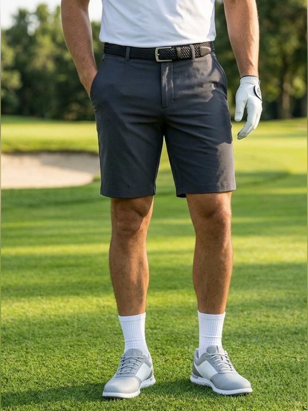Nike Men’s Dri-FIT Flex Hybrid Golf Shorts Stretch Athleisure Black Size 32 M